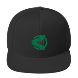 Rising Note Green Logo Snapback Hat