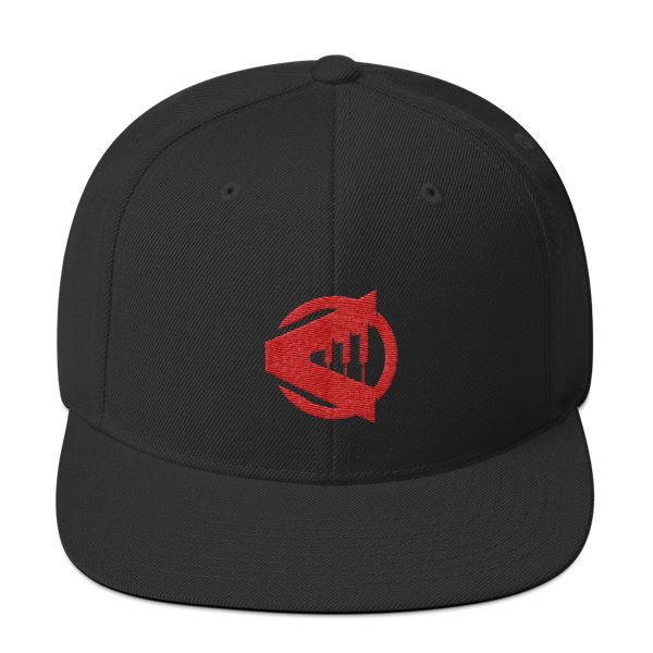 Rising Note Red Logo Snapback Hat