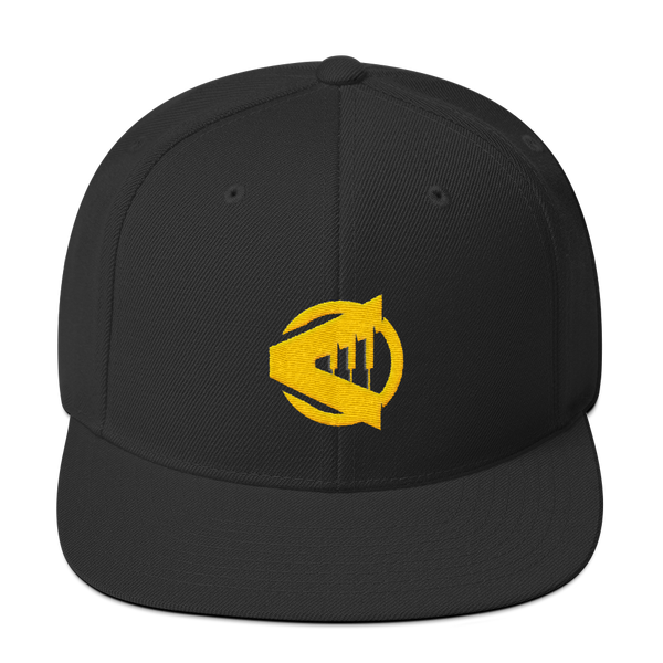 Rising Note Yellow Logo Snapback Hat